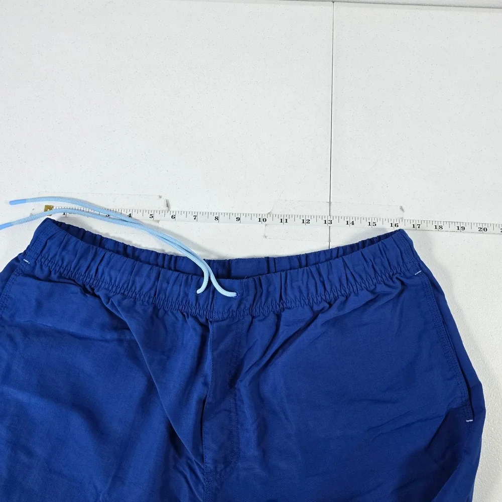 Duluth Trading Co Mens Blue Swim Trunks Board Shorts Nylon‎ Mesh Lined L 40445